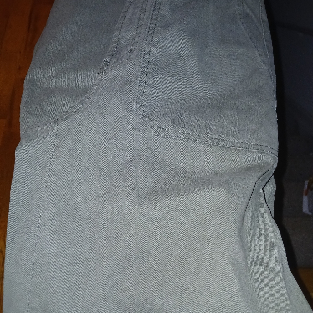 Olive Green Casual Pants